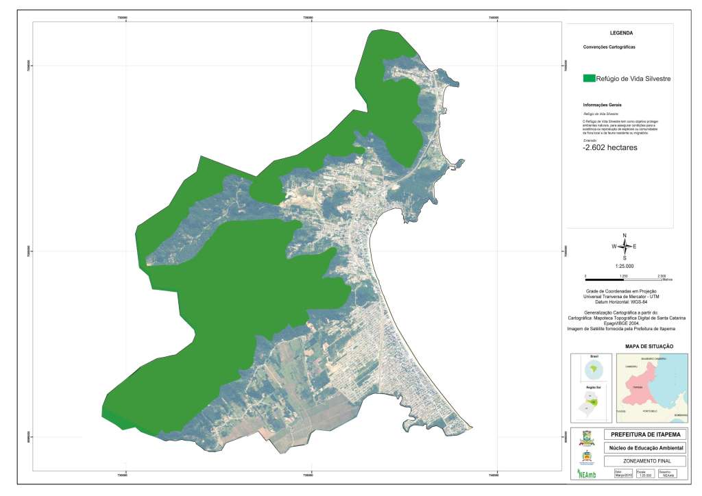 mapa do zoneamento em itapema